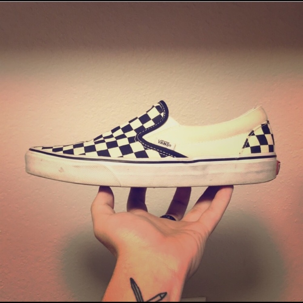 Vans checkerboard classic slip-ons